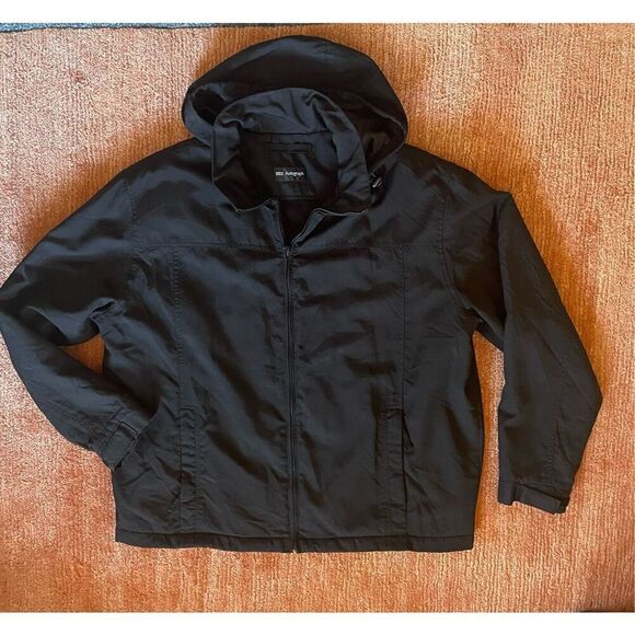 Autograph Mark & Spencer Bomber Jacket Mens Size XXL Black Full Zip Polyest - Picture 1 of 9